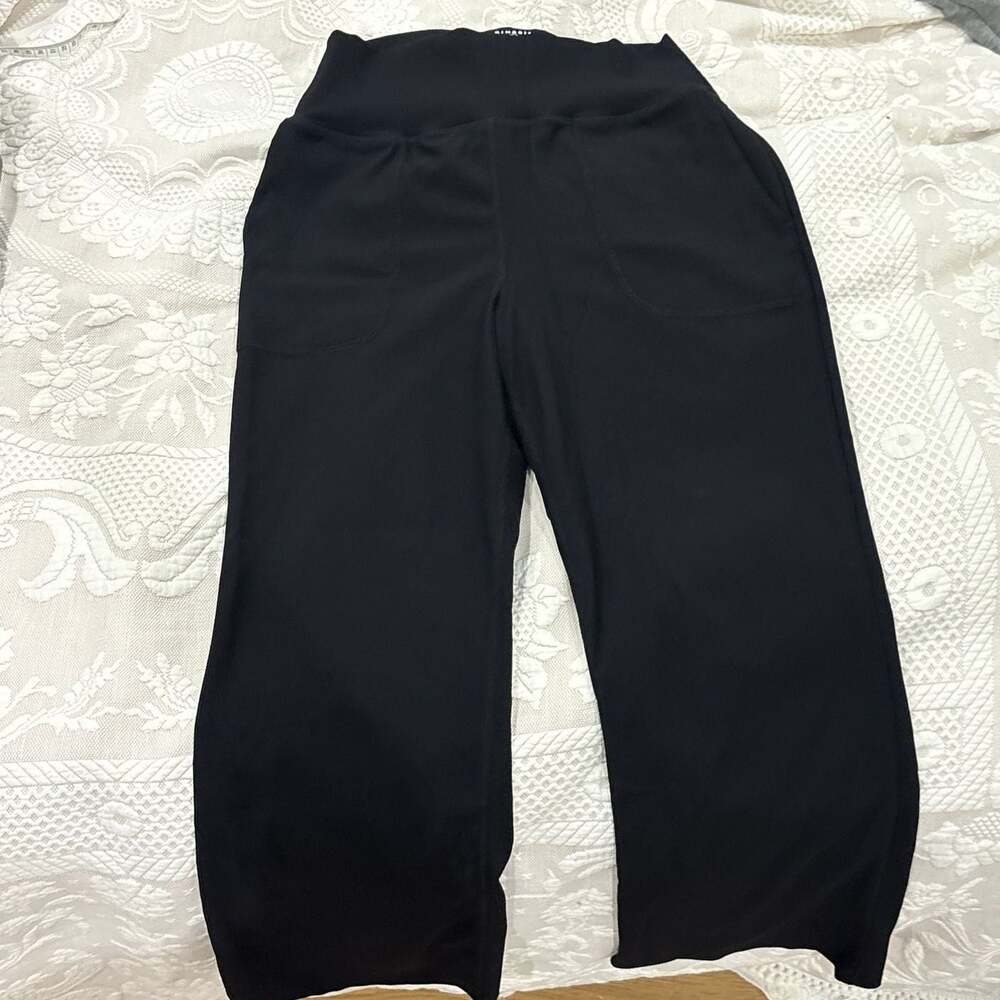 Kinesis Women's Ribbed High-Waisted Wide Leg Performance Pants